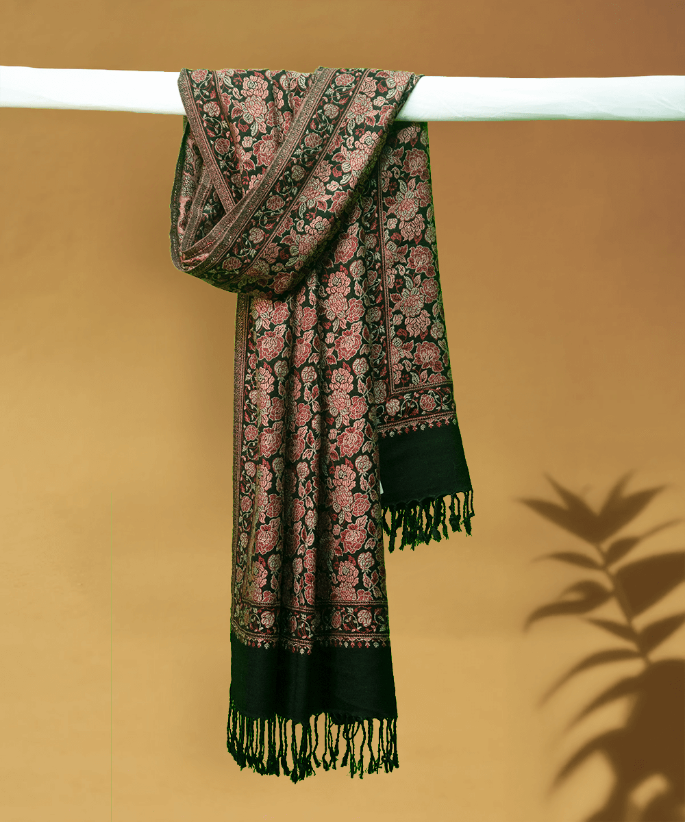 deep-green-kashmir-jacquard-floral-stole